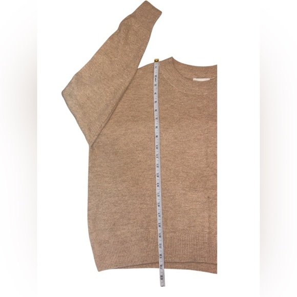H&M Women’s Shimmery Metallic Soft Sweater Crewneck Size Small - Picture 8 of 9
